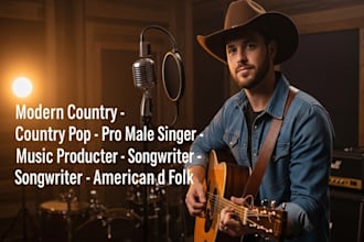 modern country and country pop music production pro male singer and songwriter