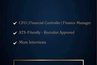 rewrite your cfo or senior financial resume