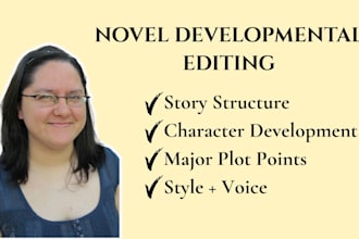 do a developmental edit on your novel