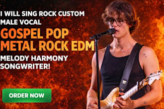 be metal rock male songwriter, death metal, scream metal singer, metal producer