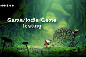 test and review your steam game for bugs and playablitiy