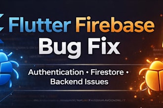 flutter firebase authentication and backend bug fixing