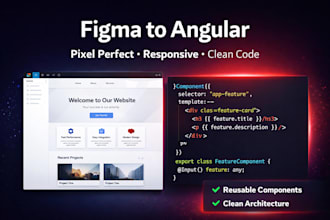 convert figma or design to responsive angular frontend
