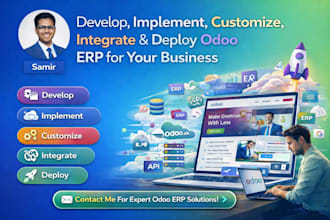 develop, implement, customize, integrate and deploy odoo erp for odoo business
