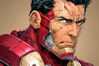 superhero character for comics