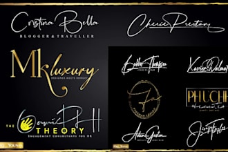design or redesign a real handwritten signature logo or autograph