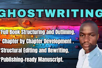 do fiction ebook novel ghostwriting and editing