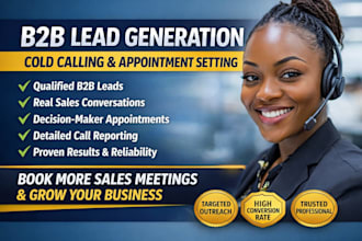 do valid b2b lead generation, cold calling appointment setting, telemarketing
