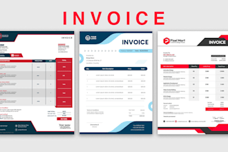 design invoice template, order form, quotation and stationery urgently