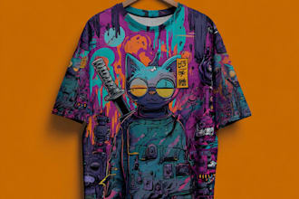 create a tshirt design in modern streetwear style