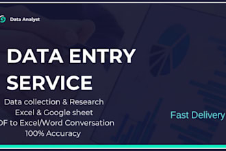 do professional data entry research and copy paste tasks