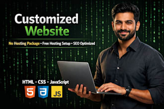 design a customized business website using free hosting