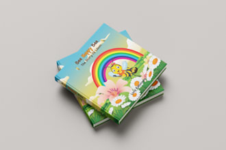 create cute children book illustrations, kids storybook art,