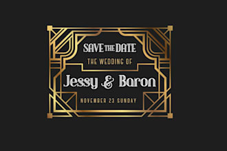 create attractive and imagination art deco logo design