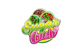 create graceful and fantastic candy logo design