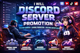 discord server promotion, discord growth, gaming promotion, discord advertising