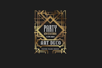 create wonderful and excellent art deco logo design