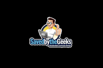 create high quality and beautiful computer repair logo design