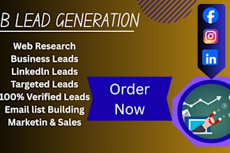 find targeted warm leads and run email and linkedin campaign