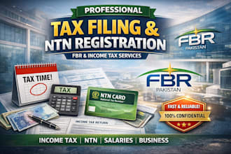 file your income tax return and register your ntn with fbr