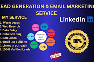 provide verified warm leads from email and linkedin outreach