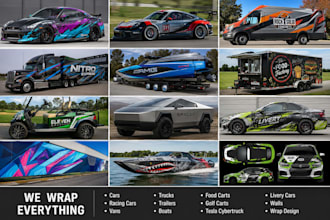 do boat wrap,jet ski,personal watercraft,yacht wrap,any boat,ship wrap design