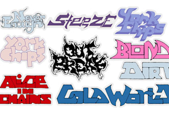 create bold and edgy custom typography
