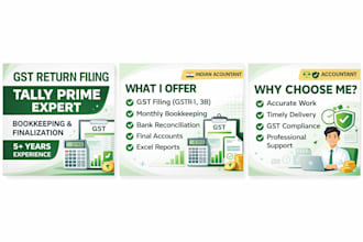 do gst return filing and bookkeeping in tally prime