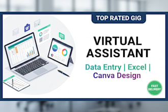 be your virtual assistant for data entry, word, and excel
