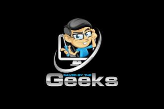 create graceful and fantastic computer repair logo design