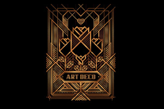 create wonderful and excellent art deco logo design