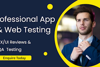 do mobile app testing and detailed app testing with bug report