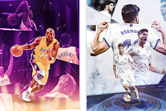 design dynamic sports posters