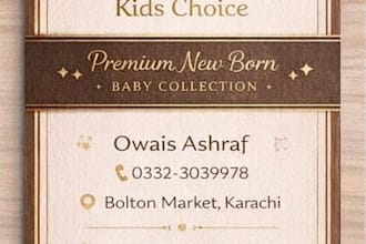 design visiting card, letterhead, stickers and custom marketing materials