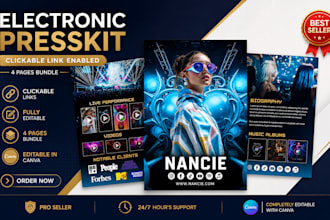 create a professional press kit  electronic press kit epk