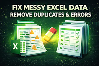 clean and fix messy excel data fast