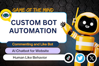 develop x bot, instagram, tiktok bot for commenting and likes on videos