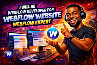 be webflow developer for webflow website webflow design webflow expert