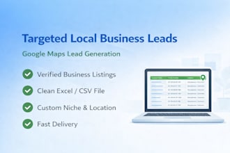 collect targeted local business leads from google maps for outreach
