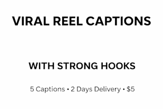 write viral instagram reel captions with powerful hooks