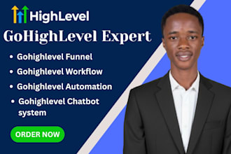 build gohighlevel workflow automation, website, funnel, ai voice chatbot agent