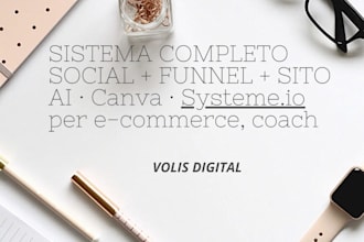 ti costruisco social, funnel e landing page con ai