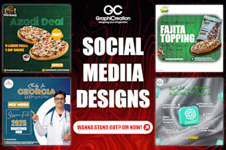 create professional instagram and facebook post designs