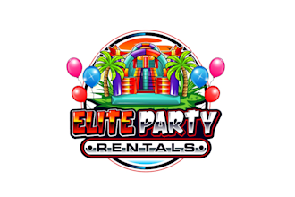 create graceful and fantastic bounc house logo design
