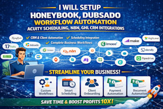 setup honeybook dubsado calendly automation acuity scheduling using n8n ghl crm