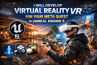 develop virtual reality VR for your meta quest in ue 5
