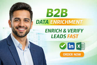b2b data enrichment, business research for leads