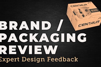 review your brand or packaging and give a clear improvement roadmap