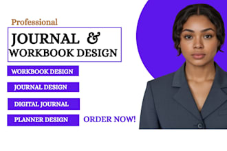 design journal and workbook design, planner design, prayer journal, kdp journal