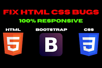 fix HTML CSS bugs and bootstrap responsive issues